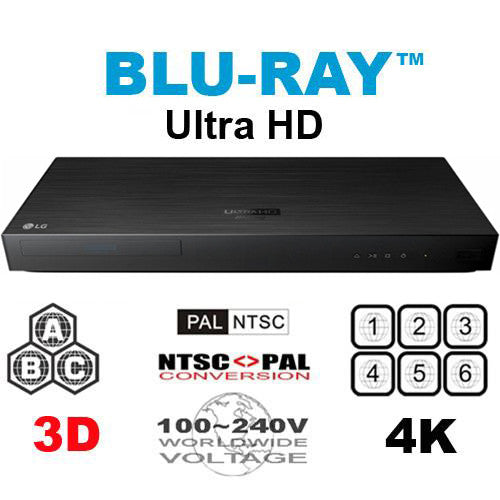 Lg Bp870 Ultrahd 4k Region Free Dvd Blu Ray Player