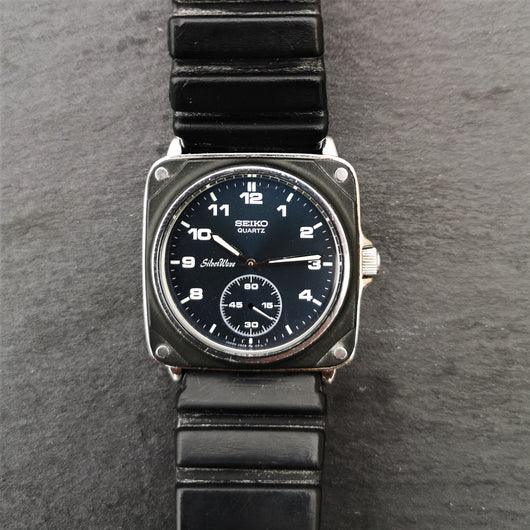 Vintage Seiko Silver Wave 2628 -0040 Watch with Original Strap