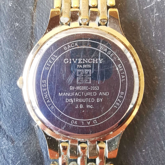 Vintage GIVENCHY Gold Plated Women's Quartz Watch // Original Bracelet