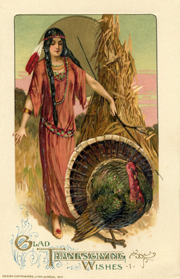 Vintage Thanksgiving Postcard c. 1912 by John Winsch