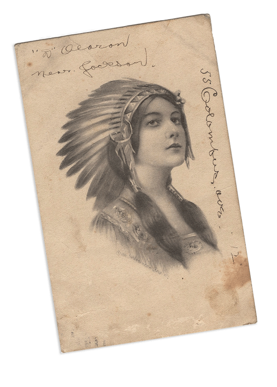 vintage-indian-maiden-postcard