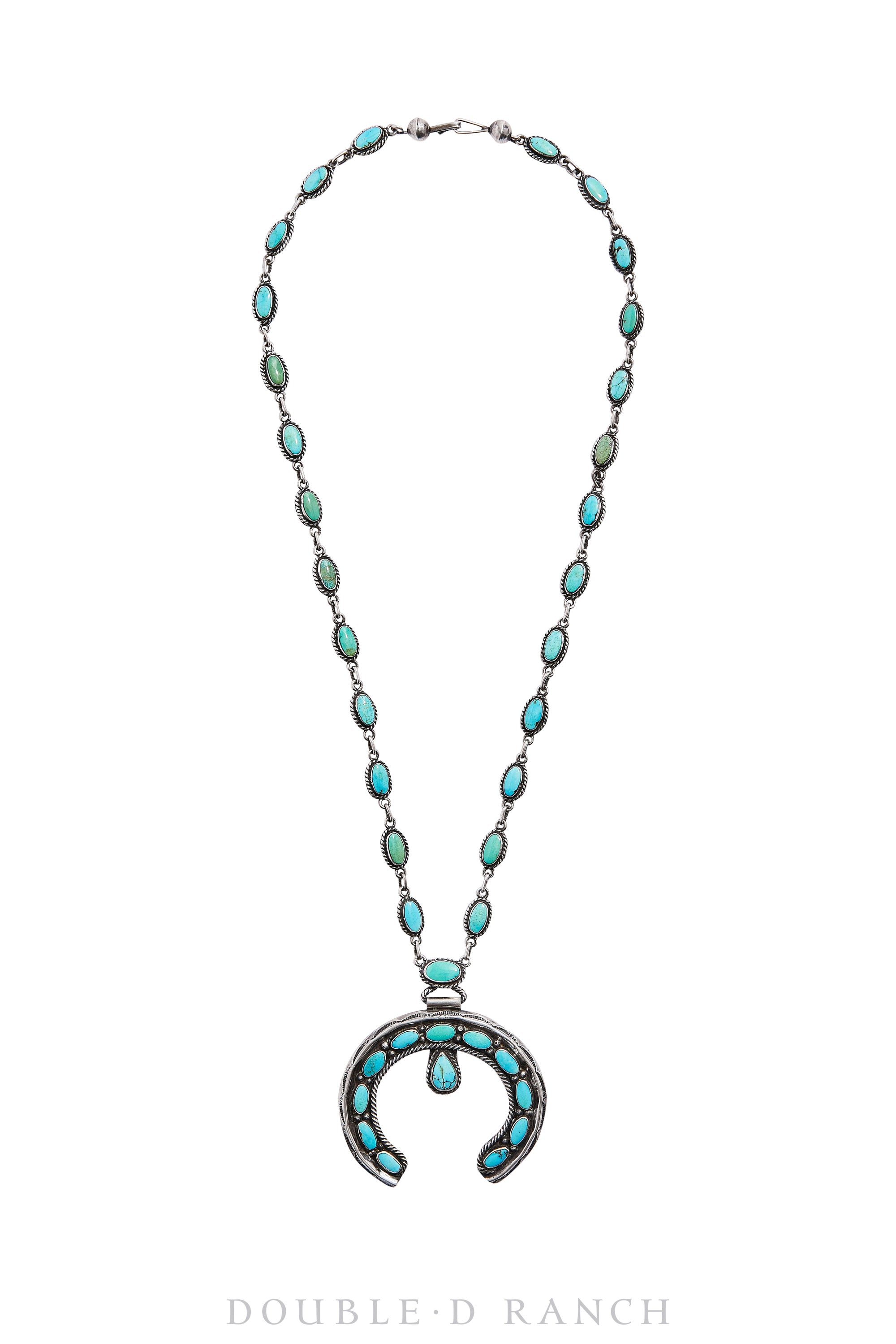 Turquoise Stamped Squash Blossom Pendant – Picayune Cellars & Mercantile