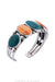 Cuff, Orange Spiny Oyster & Turquoise, Hallmark, Contemporary, 2964