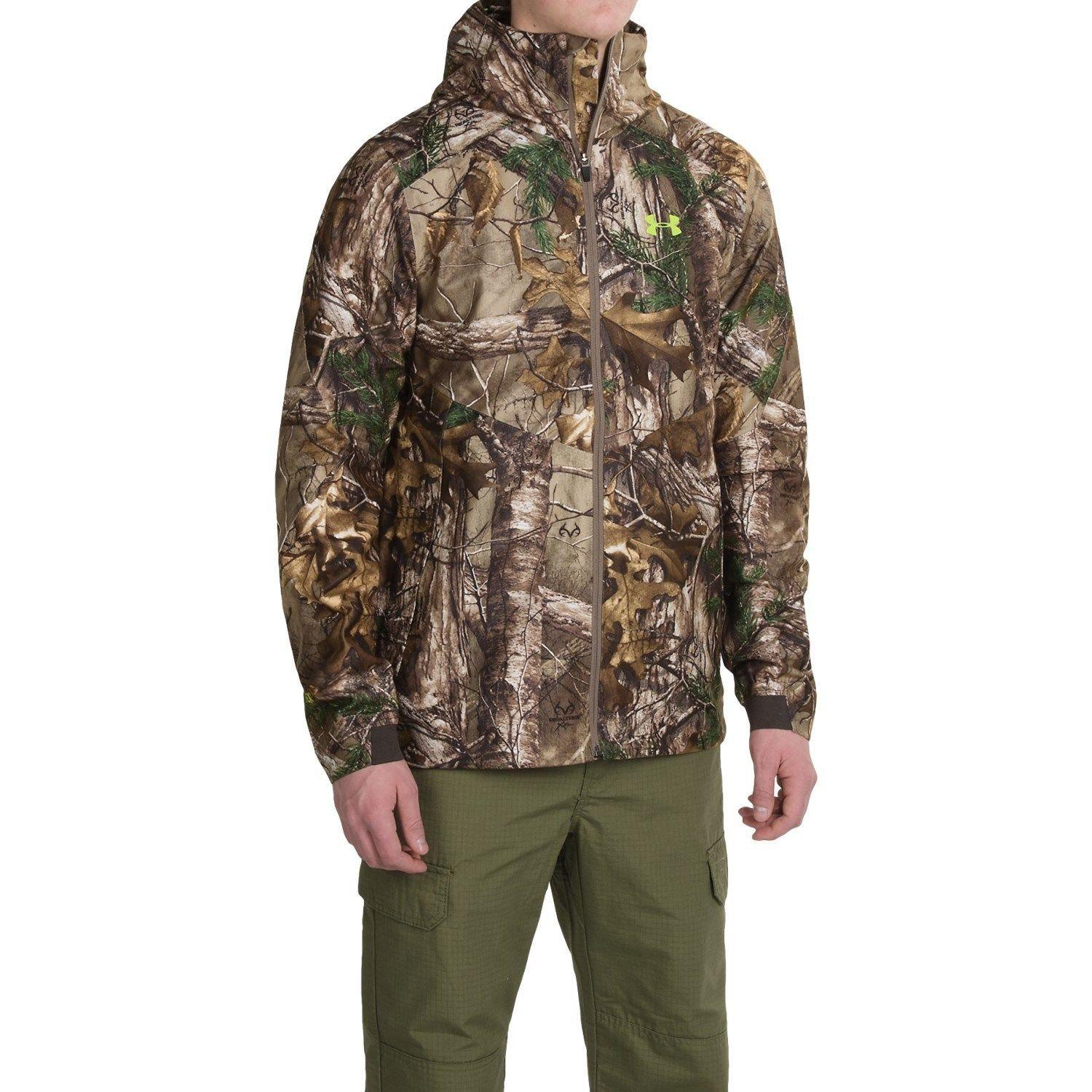 under armour camo rain jacket