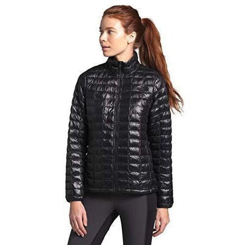 north face thermoball shiny black