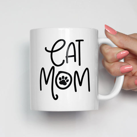 cat mom mug