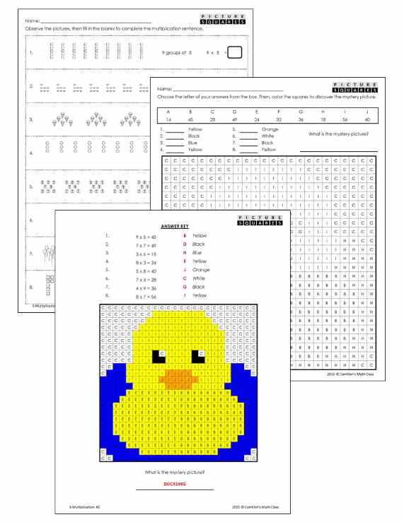  Multiplication Worksheet Grade 3 36 Horizontal Multiplication Facts Questions 3 By 0 9 A 