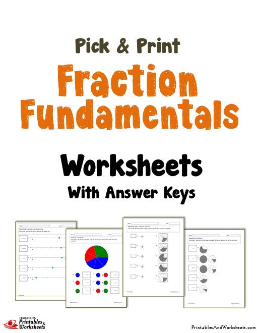 exam 9 math Fundamentals Worksheets Bundle  Fraction Printables