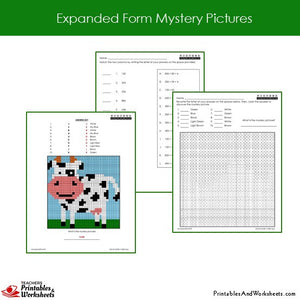 2nd grade place value expanded form coloring worksheets printables worksheets