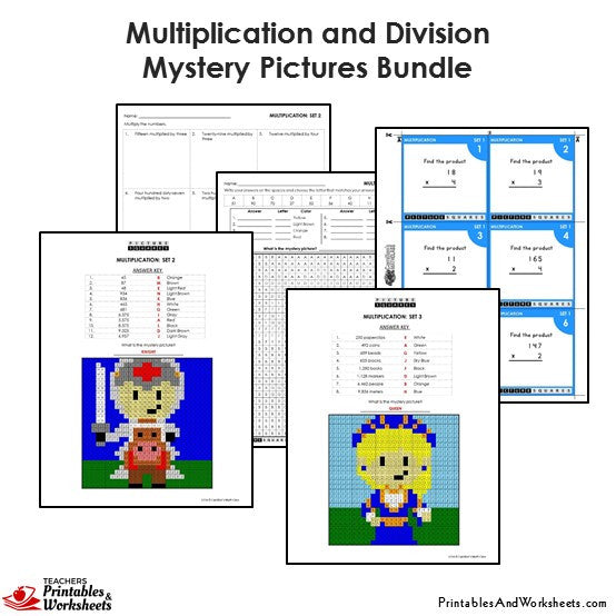 4th grade multiplication and division coloring worksheets printables worksheets