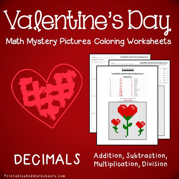 Valentine Mystery Coloring Pictures 1