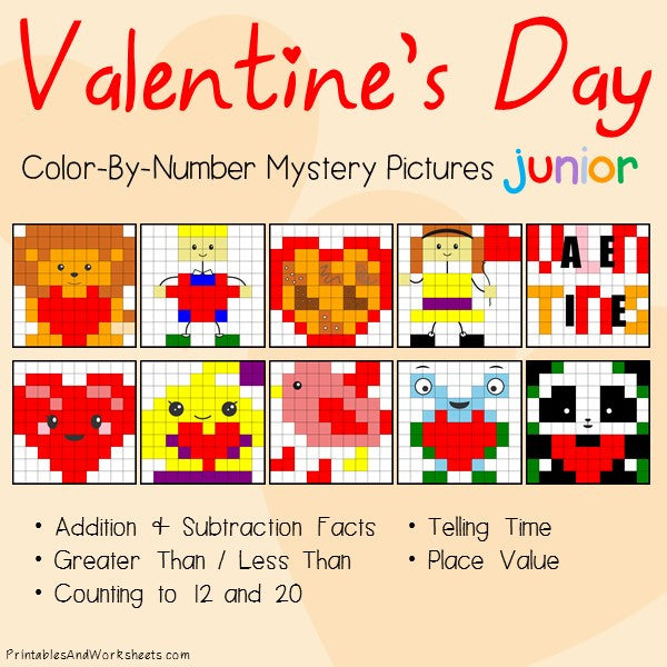 valentine-s-day-math-color-by-number-printables-worksheets
