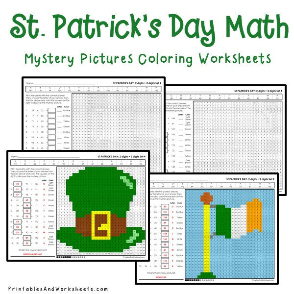 st-patrick-s-day-addition-mystery-pictures-coloring-worksheets-printables-worksheets