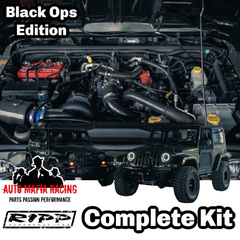 RIPP Superchargers - 2007-2011 JEEP Wrangler Supercharger System - BLA –  Auto Mafia Racing