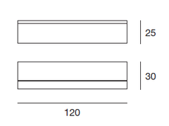 Binario Wall Shelf Dimensions