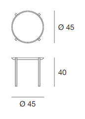 Gong Tray Table - Side Table