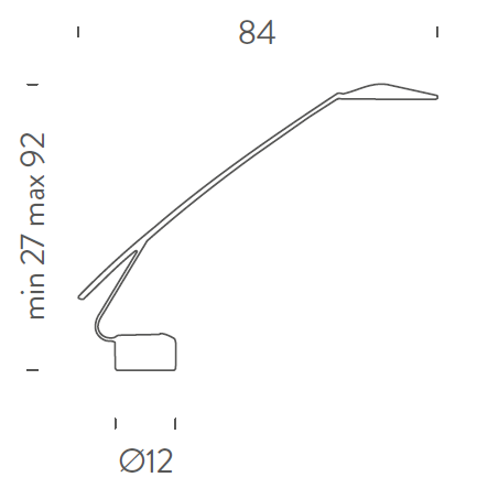 Nemo Lighting - Dove Desk Lamp - Height Adjustable
