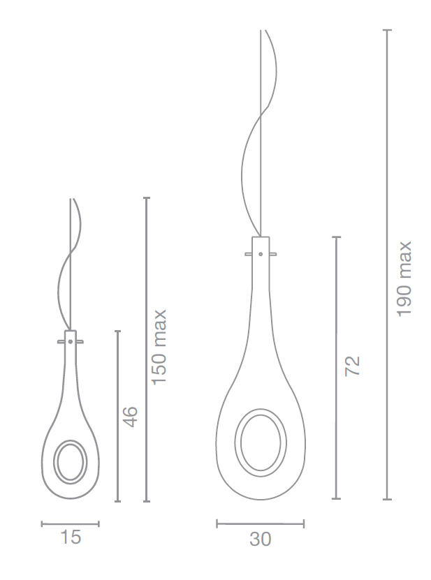 Selene Illuminazione - Goccia Pendant Light