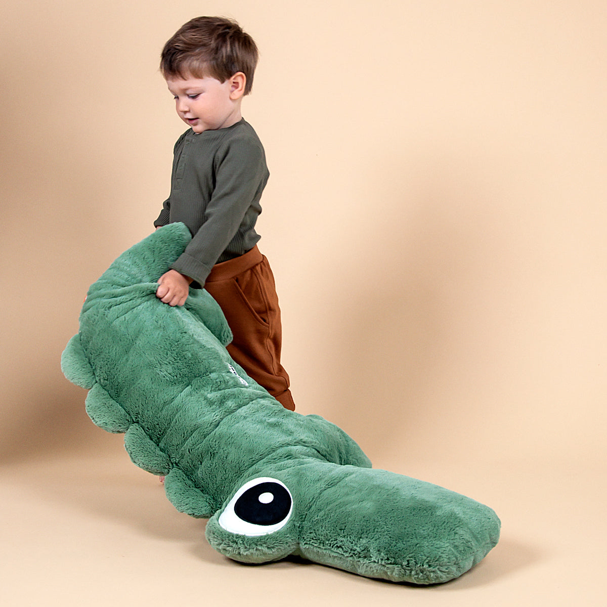 Done by Deer Croco Tummy Toy, Green