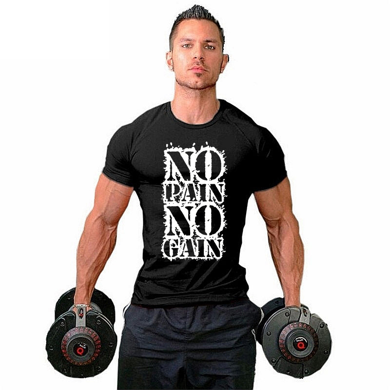 No pain no gain T-shirt – www.urbantshirts.co.uk