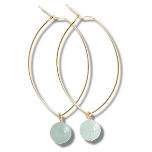 LENNY EARRINGS AMAZONITE - The Market On The Square