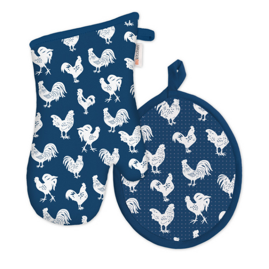 Lemon Grove Oven Mitt Set