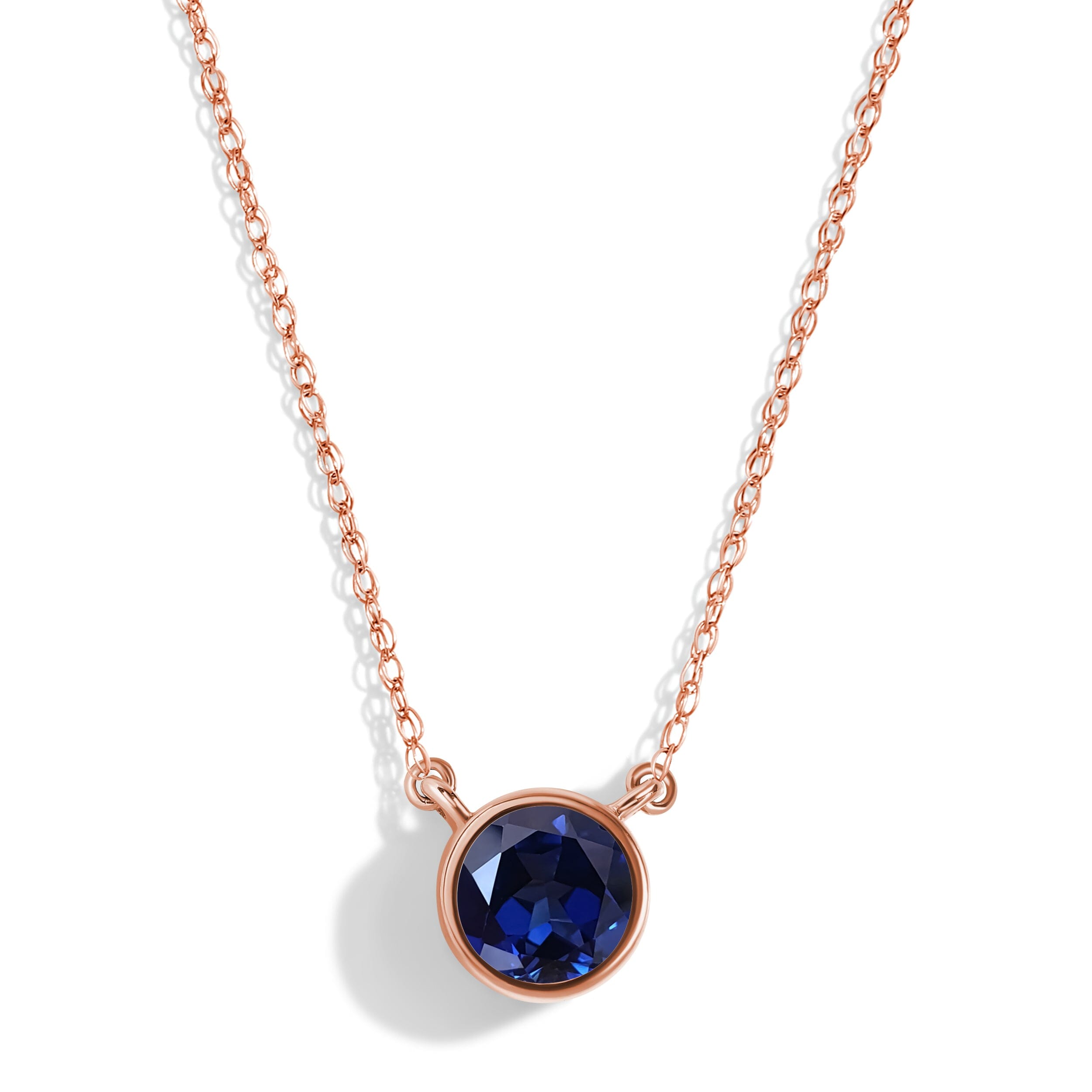Blue Sapphire Necklace - Solitaire – Moon Magic