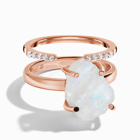 Moonstone Moon Ring ⋮ Size 9