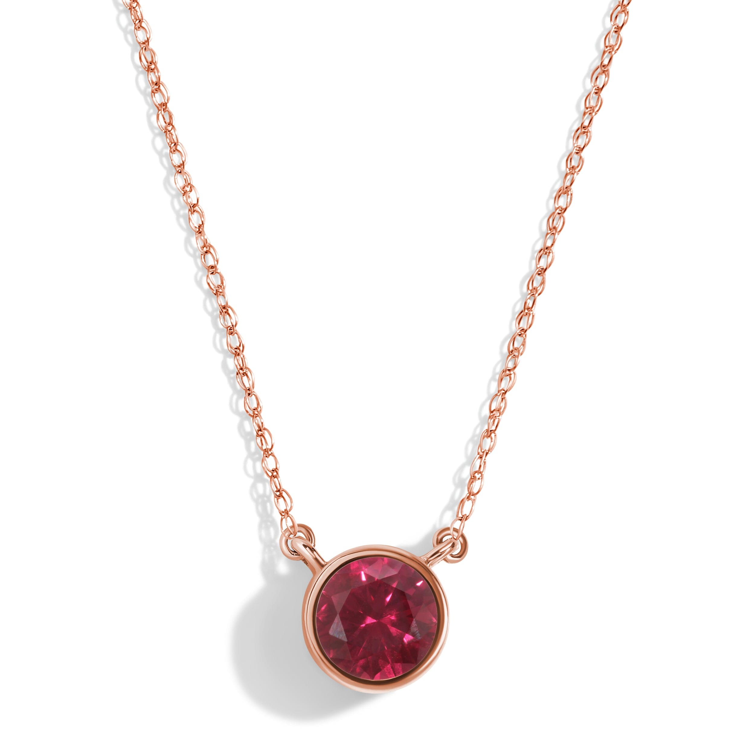 Ruby Necklace - Solitaire – Moon Magic