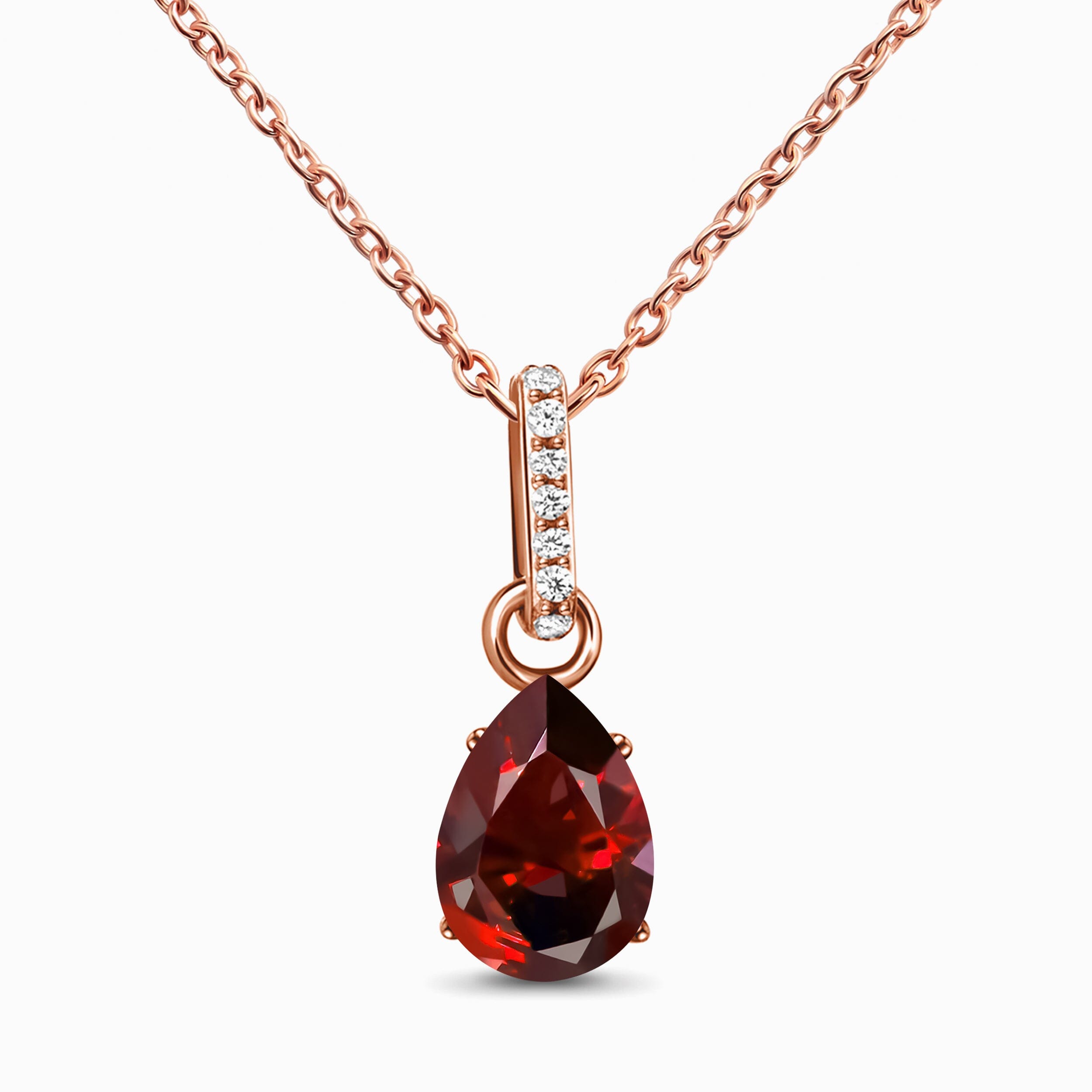 Garnet Necklace Sway - January Birthstone – Moon Magic