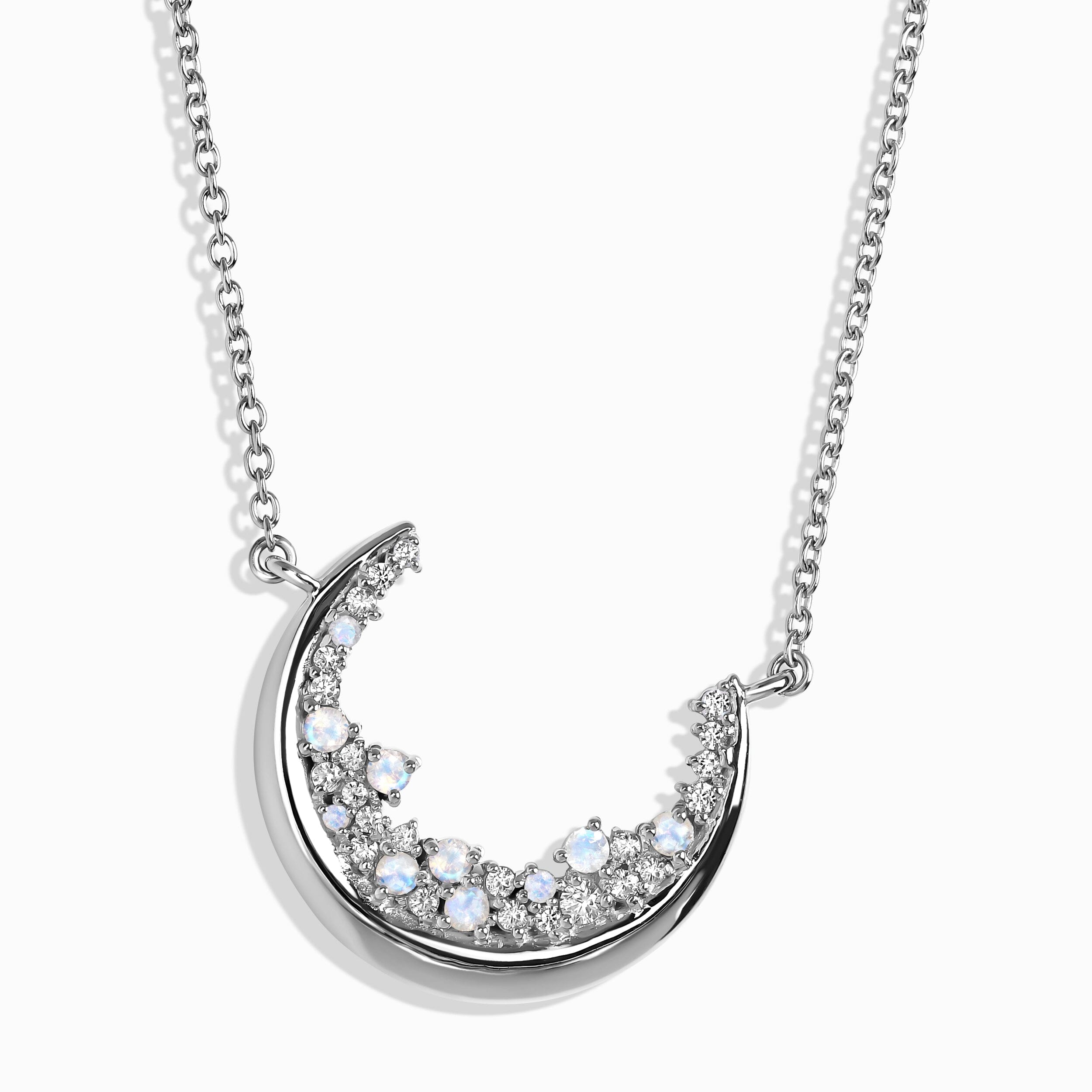 Moonstone White Zircon Necklace - Lush Luna – Moon Magic