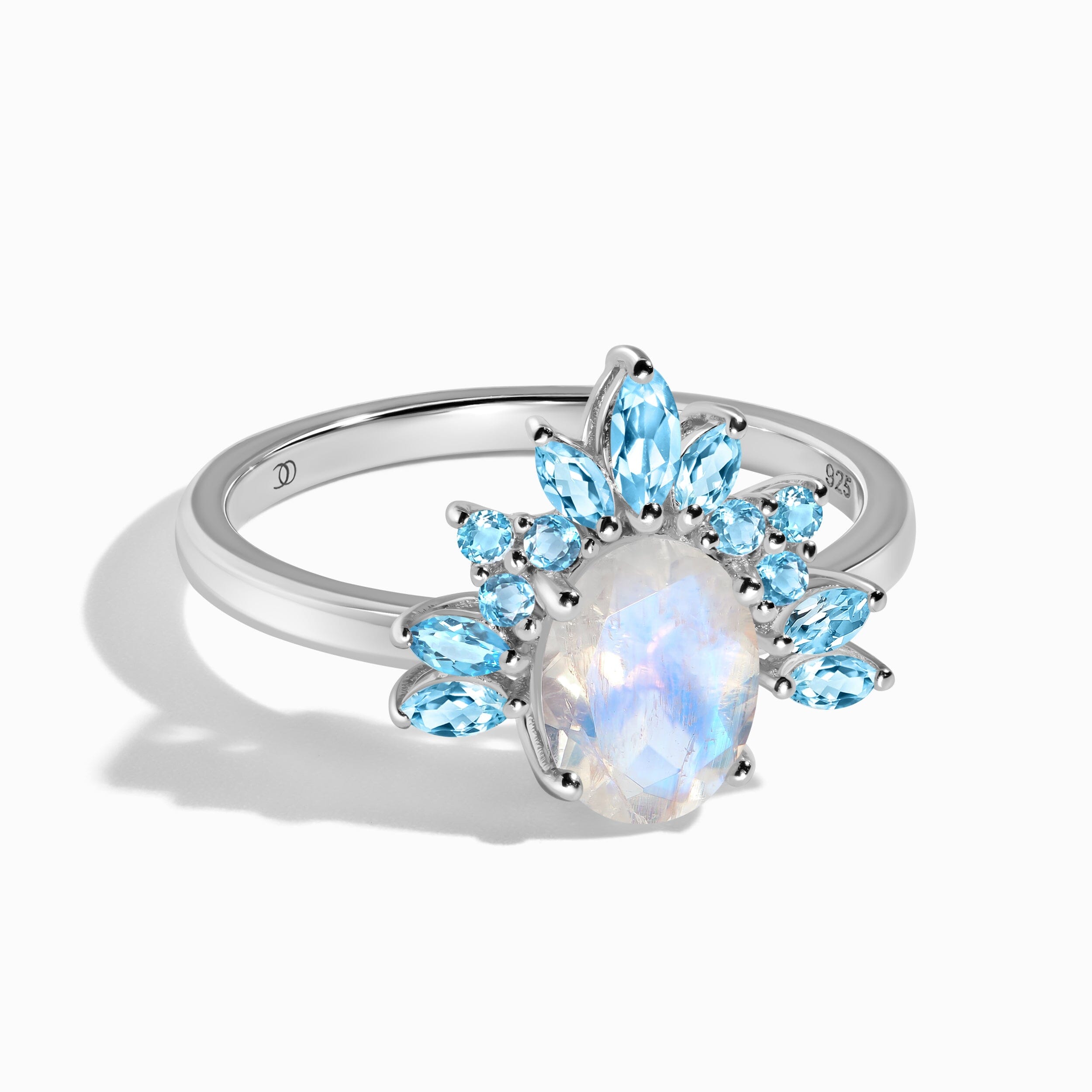 Moonstone Blue Topaz Ring - Manon – Moon Magic