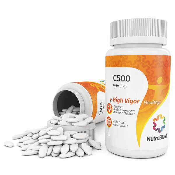 Nutrablast Vitamin C 500mg With Rose Hips Rustin Powder