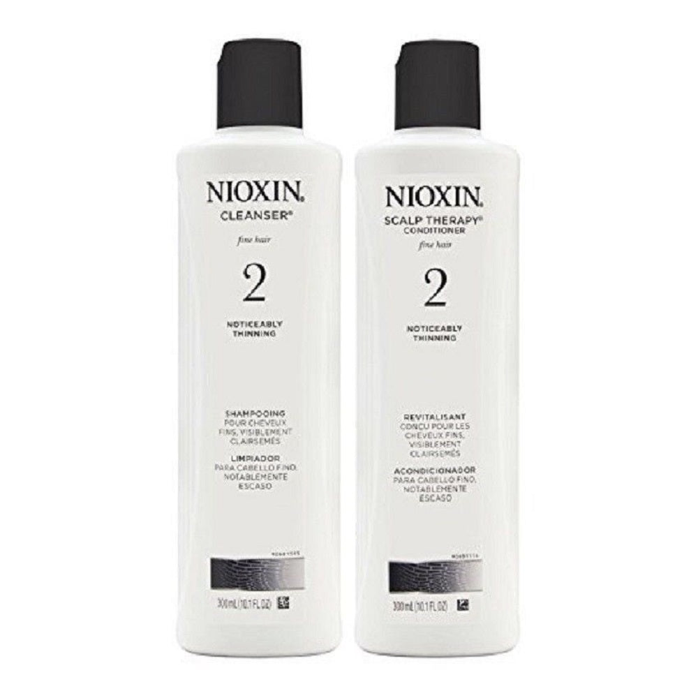 Nioxin System 2 Cleanser And Scalp Therapy 10.1 Oz  Duo