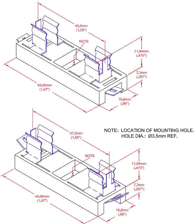 Festoon LED Lamp Holder diagram