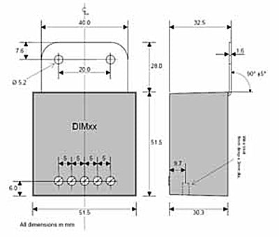 LED Marine PMW Dimmer dimensions