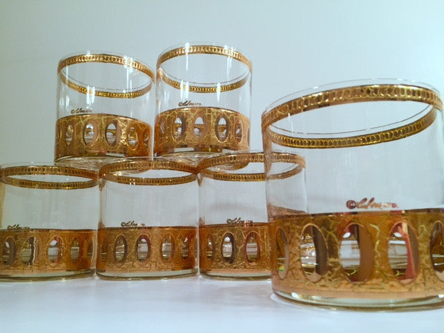 RARE Culver, Signed Vintage Mid-Century Barware, 22K Gold Leap Frog Lo -  Abigail Fox Designs