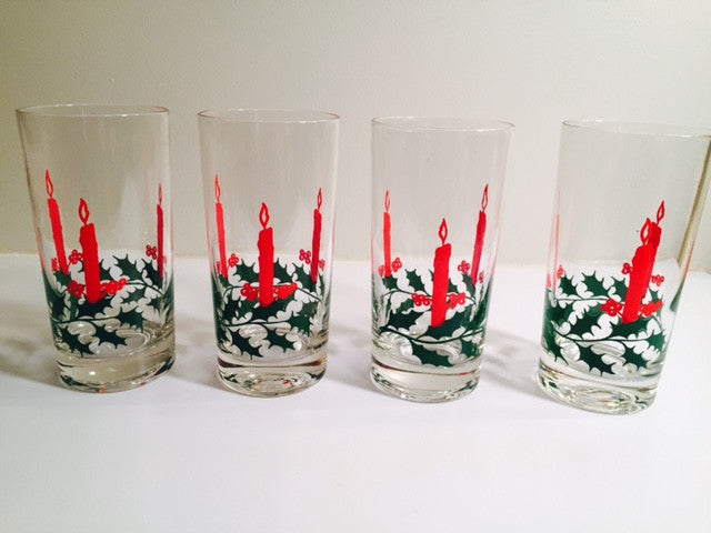 4 Vintage Christmas Drinking Glasses Family Guy 4 Holiday Christmas Glasses  16oz 