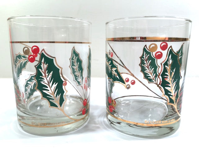 Culver, Signed Vintage Mid-Century Barware, Santa Joy Christmas High -  Abigail Fox Designs