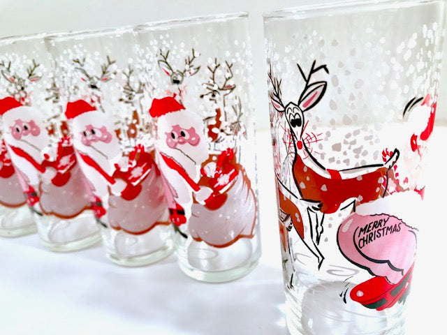 mid-century vintage Santa Claus Brings Good Cheer swanky swig