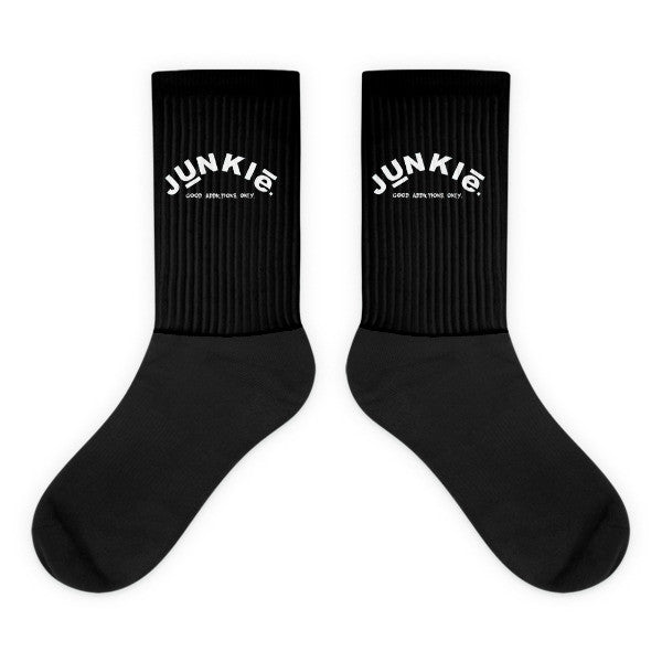 Black Junkie Socks – High End Junkie