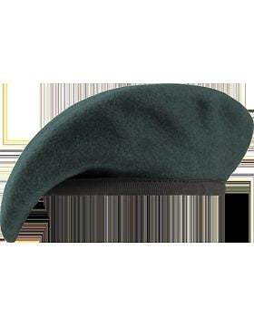 Beret (BT-S08/11) SF Green with Nylon Pre Shaped Size 7 3/4" (Unlined)