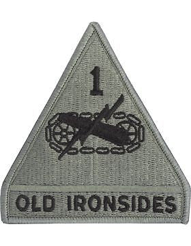 0001 Armor Division ACU Patch with Fastener (PV-0001B) - The Military Warehouse