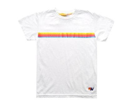 Aviator Nation Sunset Neon Stripe Tshirt