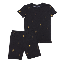 esme lightening short sleeve boxer shorts pj set
