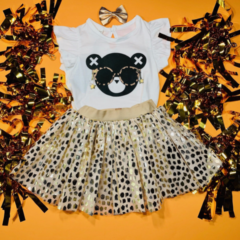 Huxbaby Leopard Shimmery Tutu Skirt 
