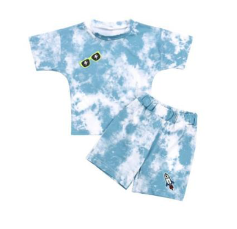 Lola & the Boys Tie Dye Patch Tshirt and Shorts Set 