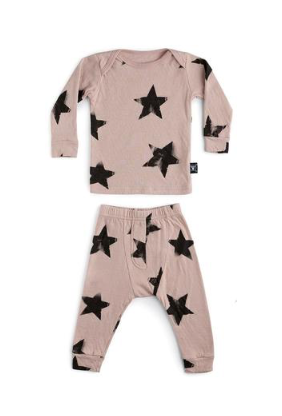 Nununu Stars Sweatshirt and Sweatpants Baby Set 