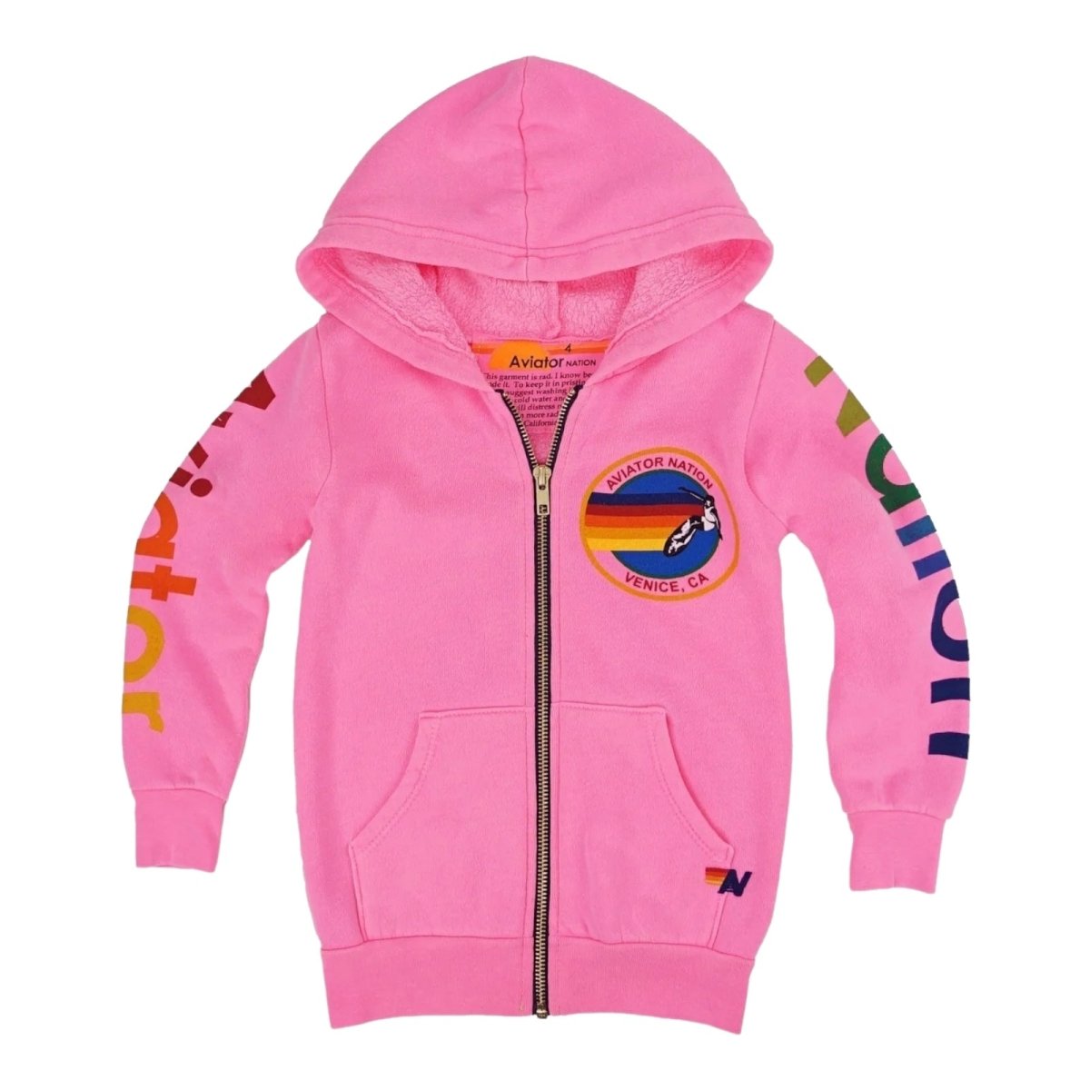 AVIATOR NATION NEON ZIP UP HOODIE - Mini Dreamers product image