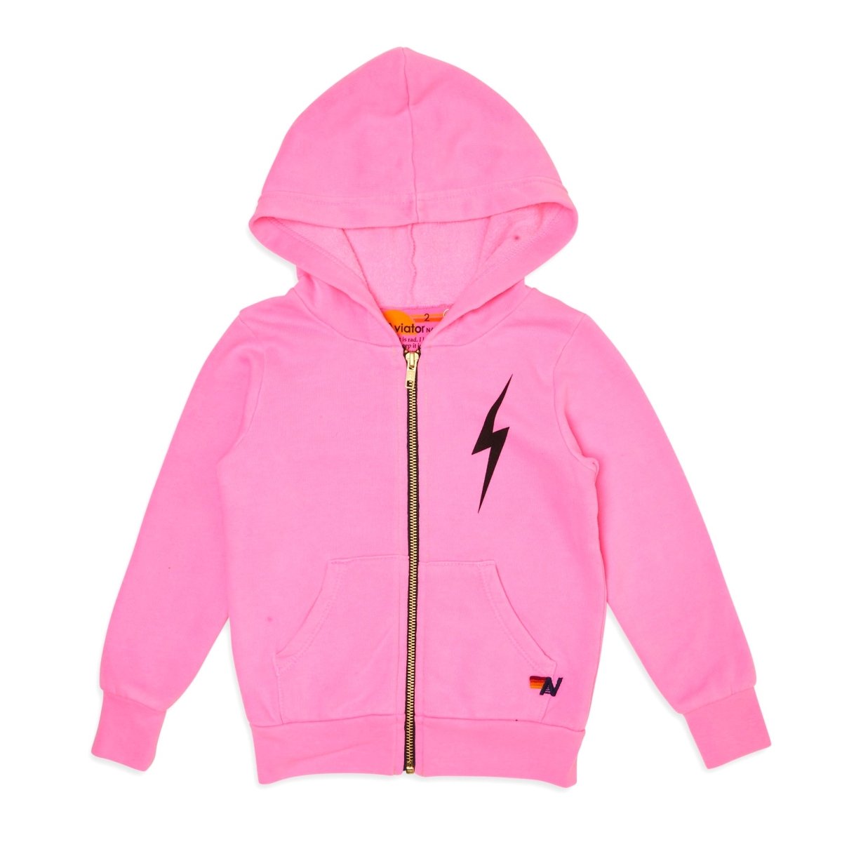 BOLT NEON ZIP UP HOODIE - Mini Dreamers product image